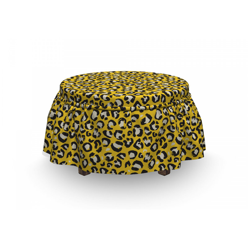 Housse pour repose-pieds avec camouflage de chat sauvage