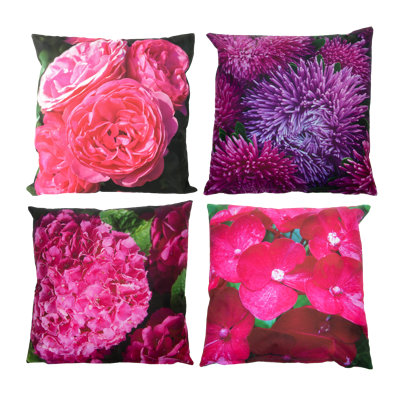 Floral Outdoor Throw Pillow