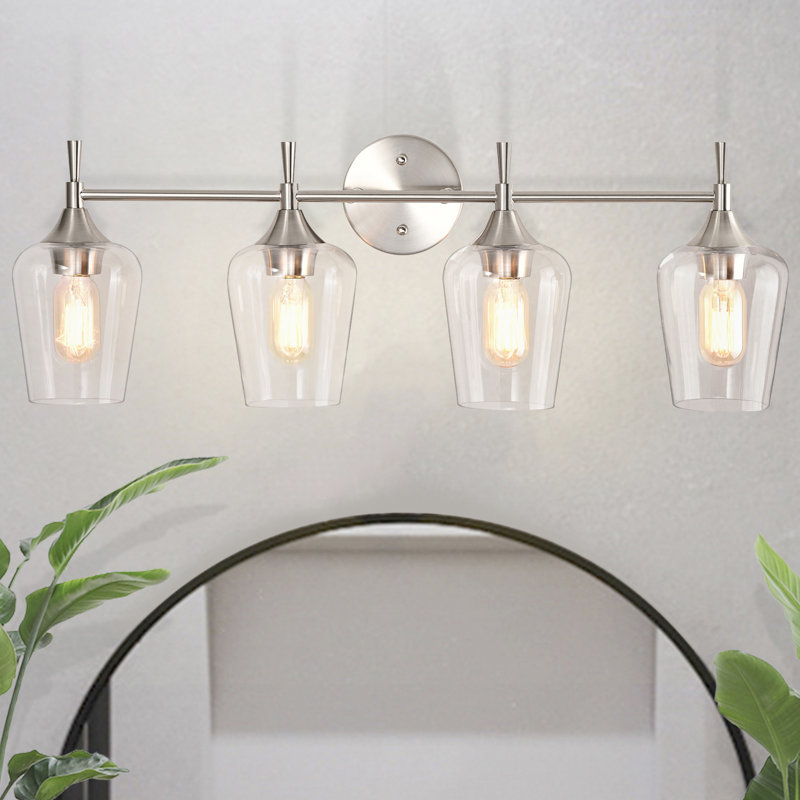 Letesha 4 - Light Dimmable Vanity Light, Antique Brass