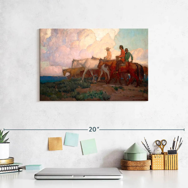 Lelar Navajo Range Riders, 8" H x 12" W