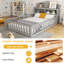 Montessori Bed With Bookcases ,Versatile Platform Beds With Guardrails-1052753846-1052753840