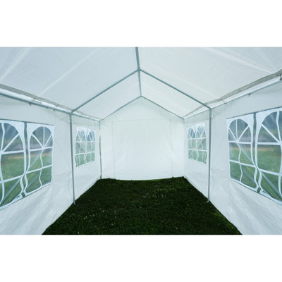 10'X20' Heavy Duty Car Shelter Gazebo - Triangular Structure & Grounding Rods, Removable Windows, Waterproof Corrosion Canopy Garage Carport Stable Design, Detachable Side Walls
