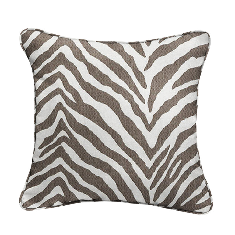  Sunbrella Indoor / Outdoor Animal Print Throw Pillow, 16" H x 16" W