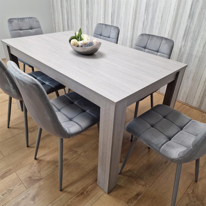 6 - Person Dining Set, Grey