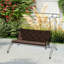 Coussins de banc de jardin 2 places, rembourrage d'extérieur souple de 3,9 pouces d'épaisseur-1685852678-1685852679