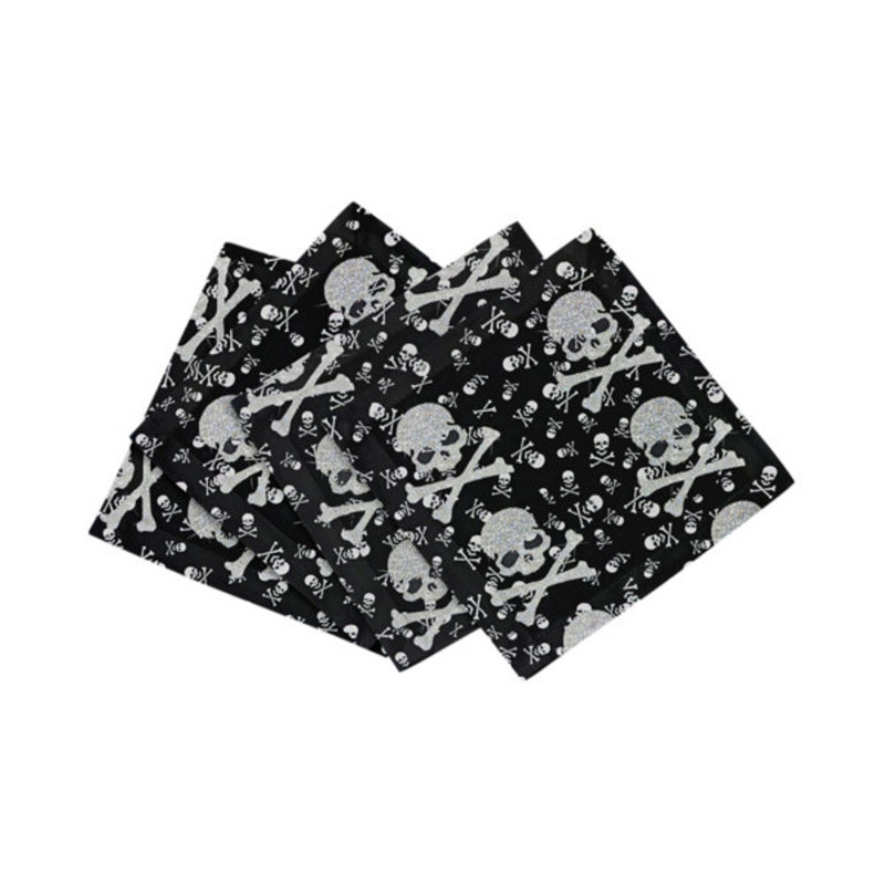 Petites serviettes croisées en satin de coton