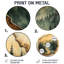 «Wooden River Into The Pine Wood Forest», reproduction d'art en métal vert traditionnel-1850825440