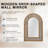 Rustic Arched Wooden Frame Wall Mirror-2078458610