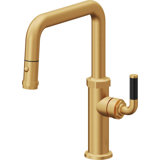 Descanso Kitchen Pull-Down Kitchen Faucet with Button Sprayer - Quad Spout