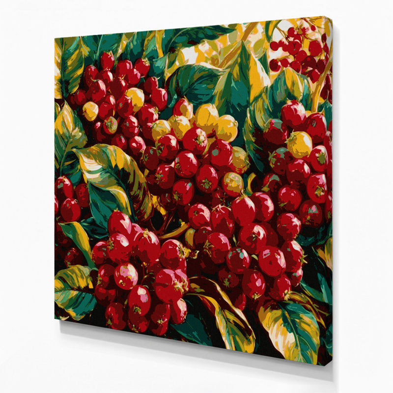 «Fruit Camu Camu», art mural sur toile noire, H 16 po x l 16 po