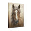 Portrait de cheval avec flamme blanche et fourrure brune-1796000413