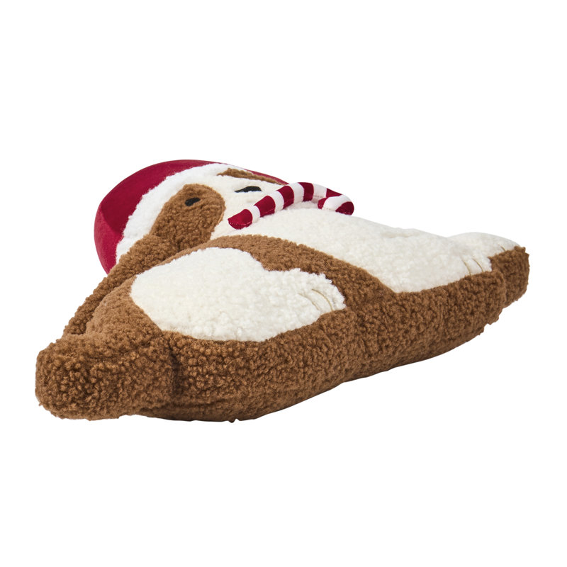 Coussin décoratif Hallmark en forme de chien pour les fêtes, 40 x 30 cm