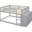 Lit superposé double gris avec beaucoup d'espace - 4 tiroirs et 3 tablettes-82035816-82035822