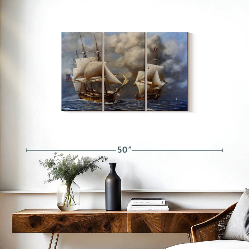 Mehar Naval Battle, 20" H x 33" W