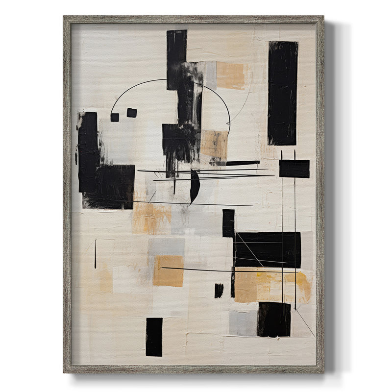 Reproduction encadrée ABSTRACT Series CCCL - bois massif, H 21 po x l 17 po