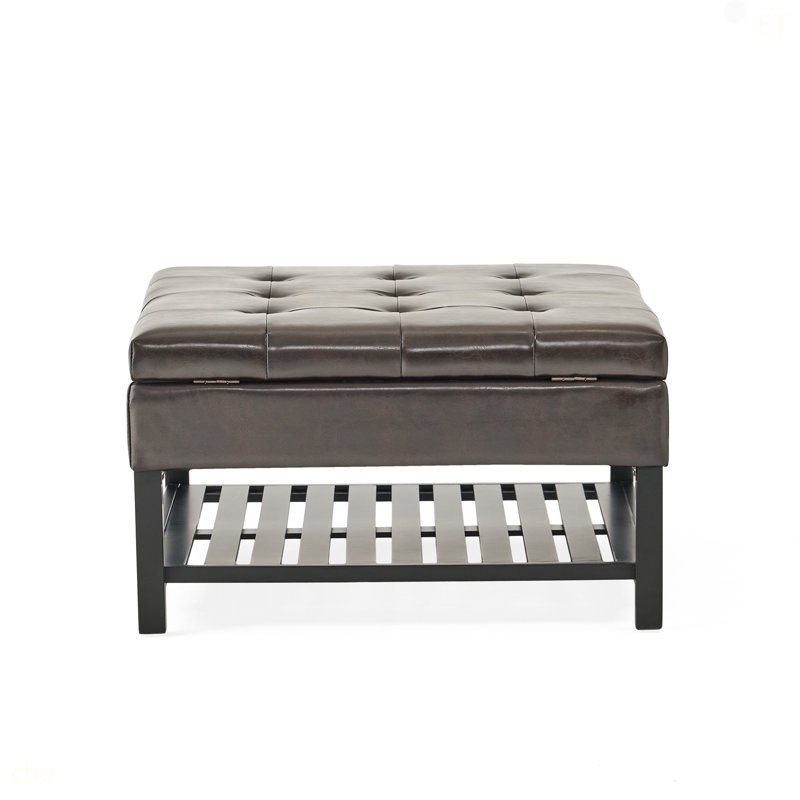 Fauteuil carré avec rangement et support inférieur