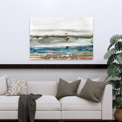 Vagues qui se brise, abstrait, paysage marin moderne, art de plage