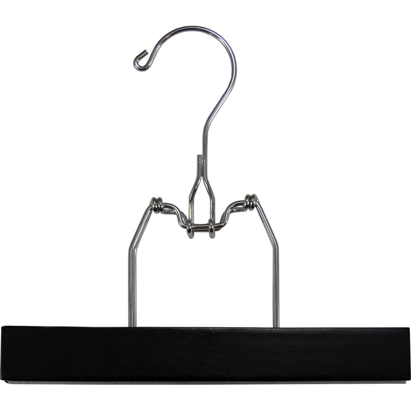 Cintre en bois pour pantalons pour jupe / pantalons, Noir, 50
