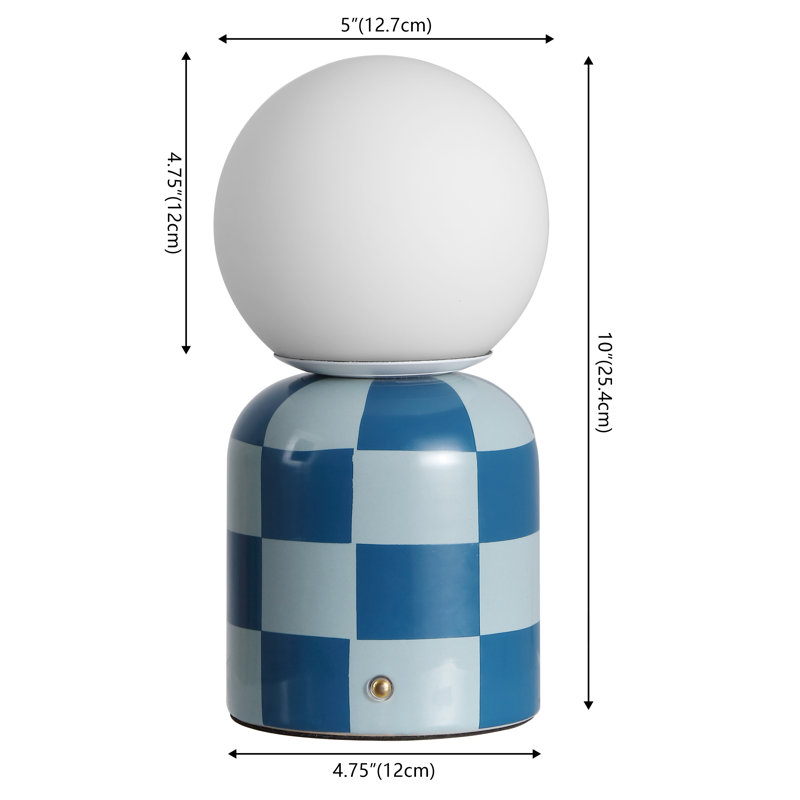 Lampe de table DEL Zira, Bleu clair / Bleu foncé