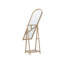 Kirshner Flat Freestanding Full Length Mirror with Shelves