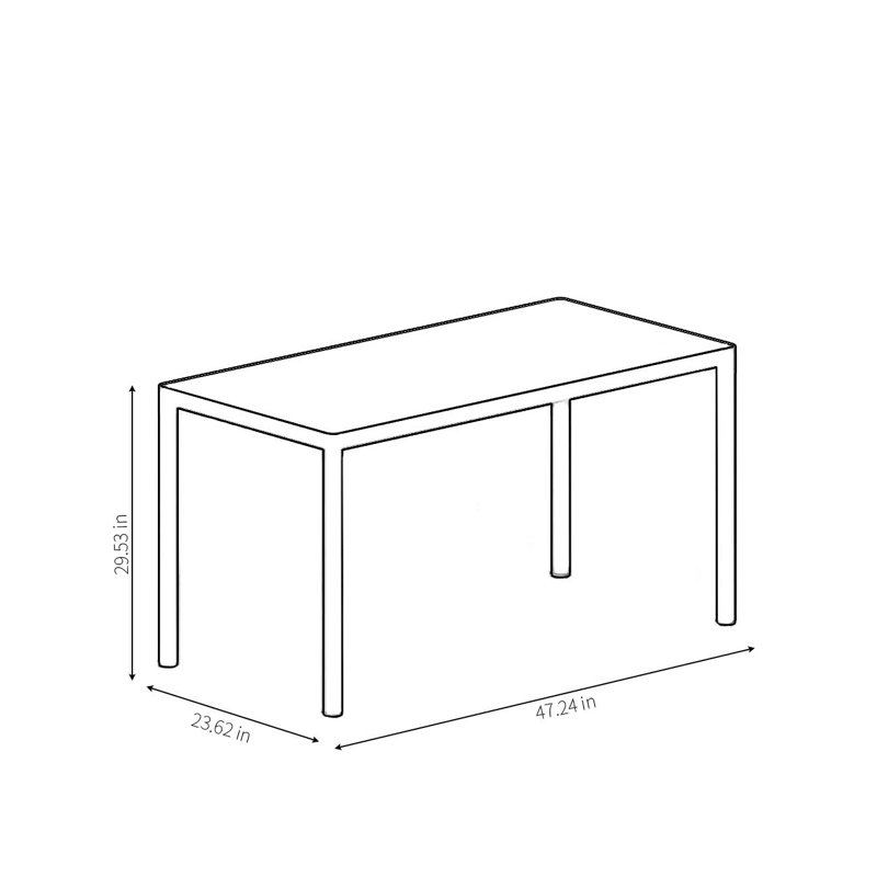 Adjustable Metal Base Computer Desk