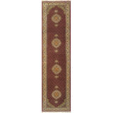 Baku Hand Knotted Oriental Area Rug in Red/Beige
