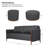 Briles 67.5'' Wide Comfy Loveseat Sofa With Ottomans