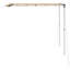 Dakota Fields 180cm W x 250cm D Fabric Beige Cover Retractable Trailer Awning