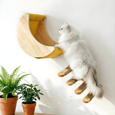 Cat Wall Climbing Shelves Hammock Set