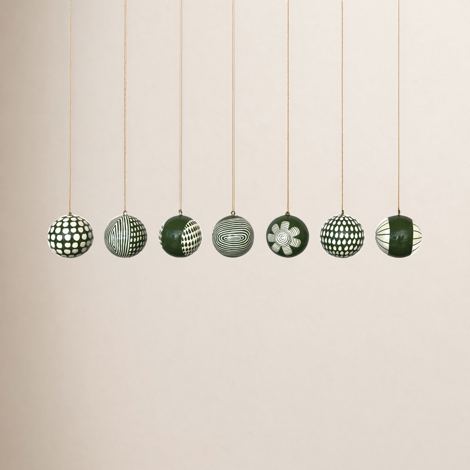 3'' Paper Shatterproof Ball Ornament