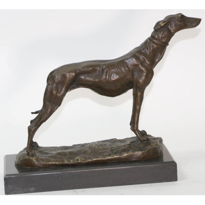 Figurine Sarid A.Cain Greyhound Family Dog