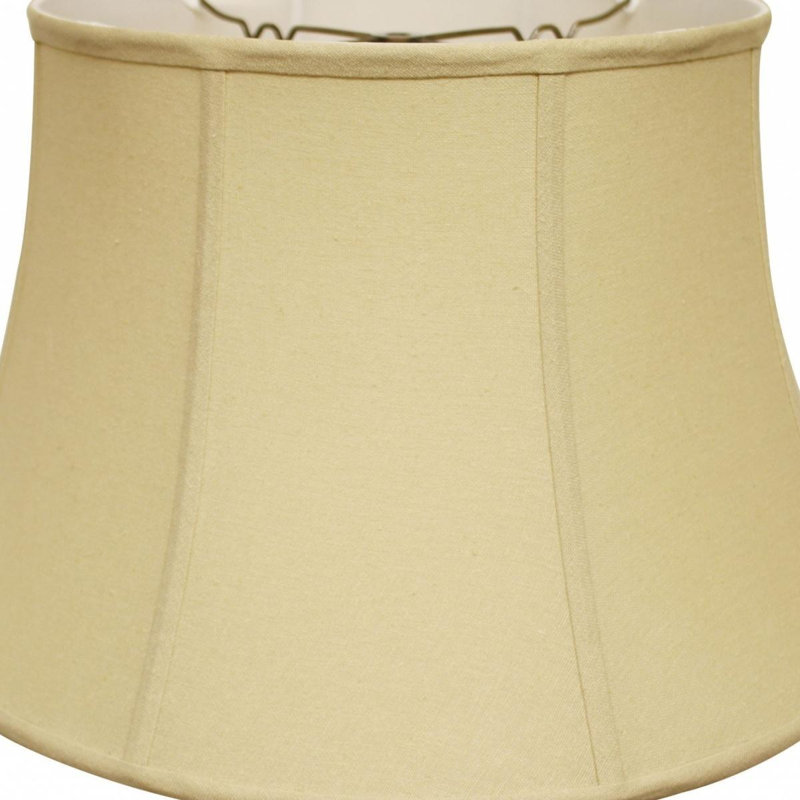 Tan Linen Drum Lamp Shade