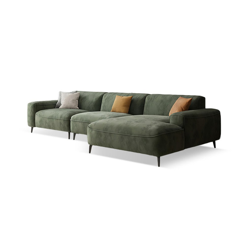 Canapé modulaire 2 pièces rembourré, H 29,53 po x l 118,11 po x P 62,99 po, Orienté à droite