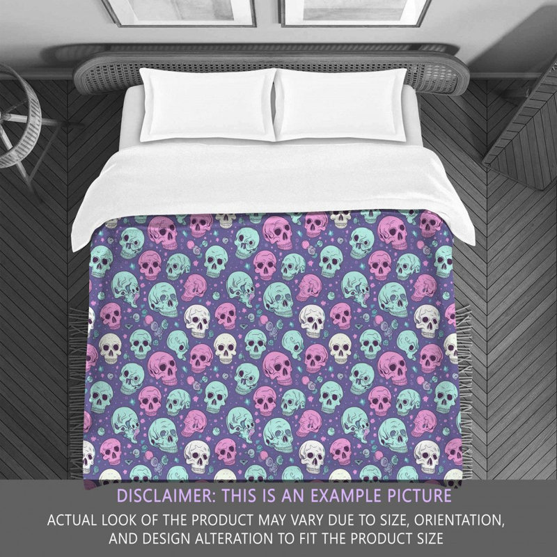 Decorative Skull Comforter, Twin Extra Long Comforter