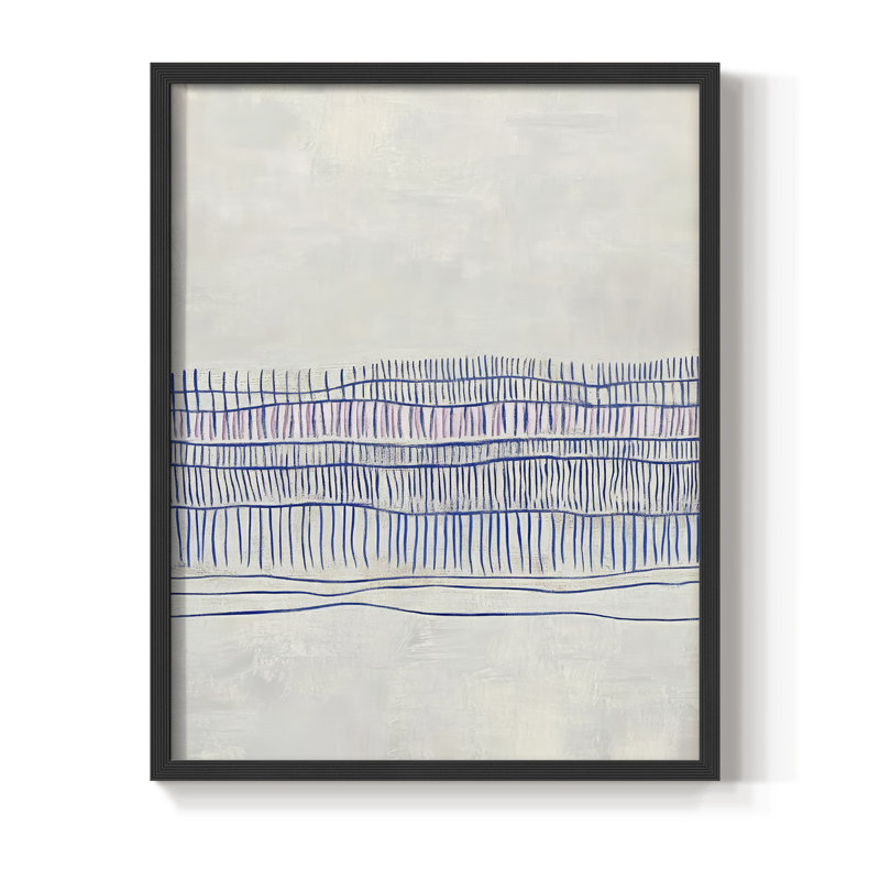 Abstract CDLXXX Framed Print - Ready To Hang - Made in USA, 10" H x 8" W, Black