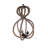 3 - Light Rattan Geometric Chandelier
