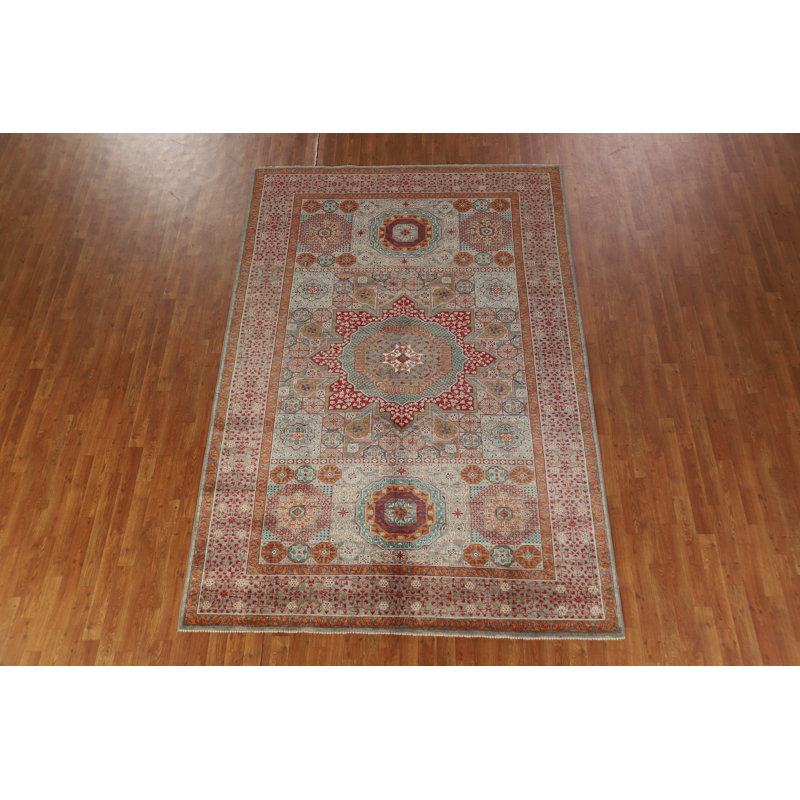 Tapis oriental en laine fabriqué à la main Kazak 7 x 10