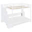Lit escamotable innovant avec levage hydraulique et conception de bureau caché, combinant un lit superposé et un lit mezzanine pour une utilisation optimale de l'espace-678208620