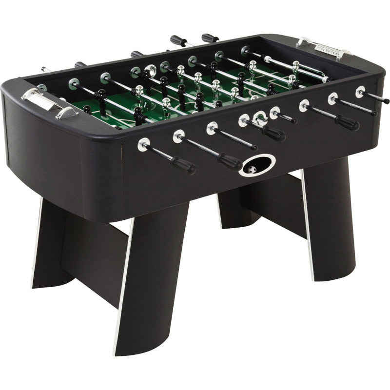 145cm L Foosball Table with Telescopic Rods, Black