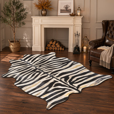 Tapis zébré lavable à la machine