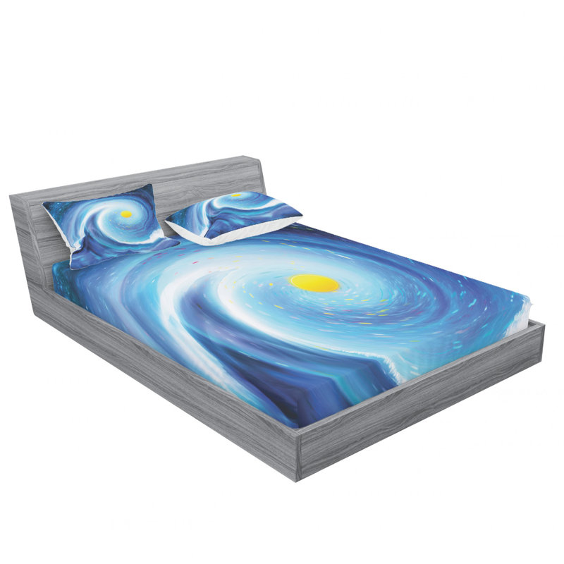 Ensemble de draps surfer, Ensemble de draps pour grand lit avec 2 taies d'or