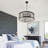 Tyesa 6 - Light Dimmable Drum Chandelier