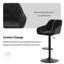Kafka Velvet Upholstered Adjustable Swivel Bar Stools-484286942
