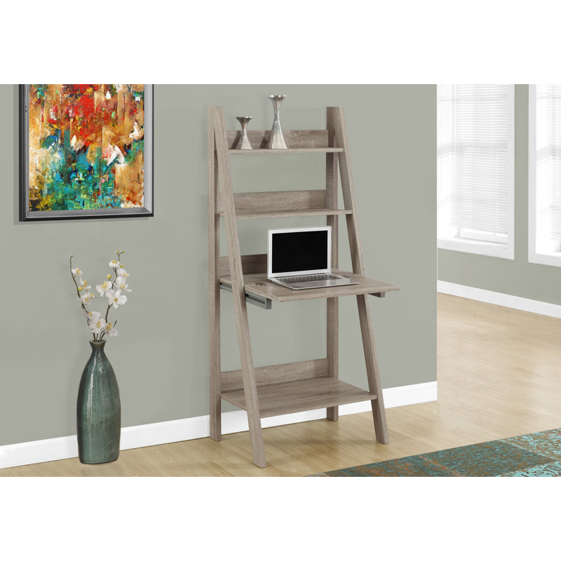 Athulya Leaning / Ladder Desk, Dark Taupe