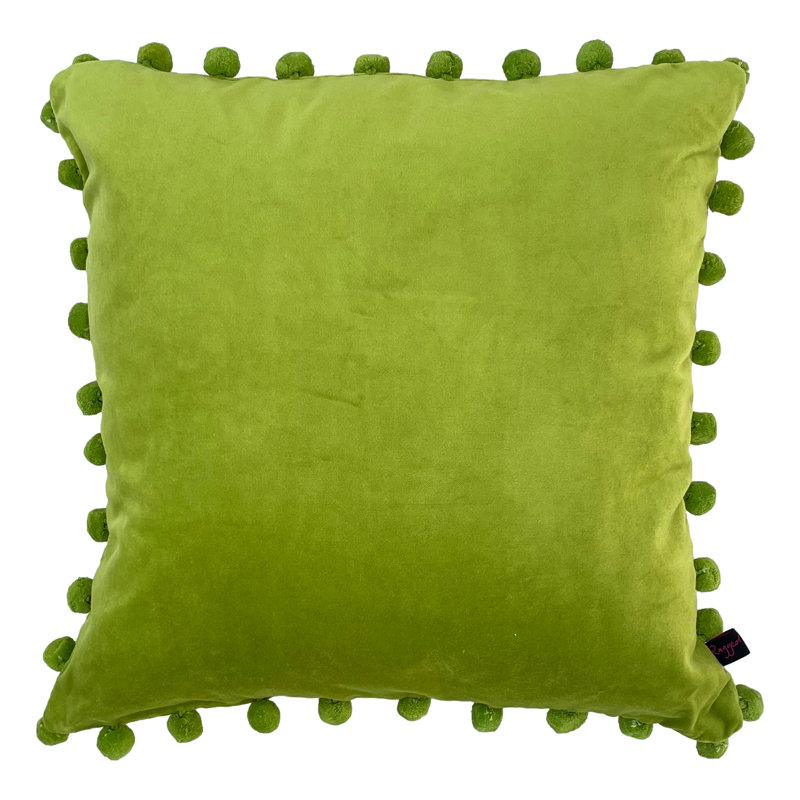 Reisman Square Throw Cushion, Kiwi Lime