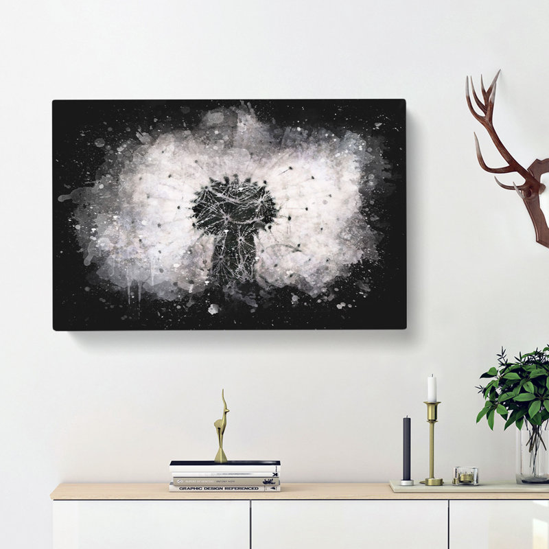 A Dandelion Flower - Wrapped Canvas, 50cm H x 76cm W x 3cm D