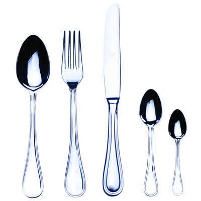 Boheme Flatware Set with Moka Spoons - 30 Pieces - Stainless Steel