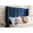 Queen Bed 54" Headboard, Charming Tufting & Nailhead Trim, Blue Velvet, Box Spring Not Needed, Easy Assembly Instructions Frame With Fashionable Tufting, Trimmed Wingback, No Spring, Simple Build-1547881062-1547881060