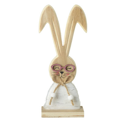 16cm Wood Animals Holiday Shaped Ornament