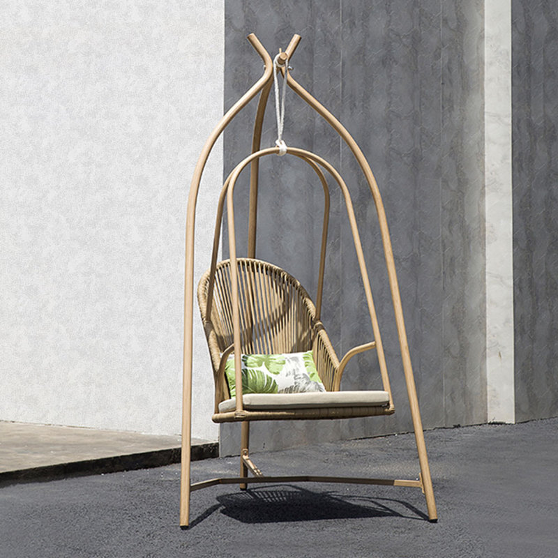 Balancelle suspendue avec support, Beige